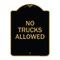 Signmission Parking Lot Sign No Trucks Allowed, Black & Gold Aluminum Sign, 18" x 24", BG-1824-23419 A-DES-BG-1824-23419 - alternate 1